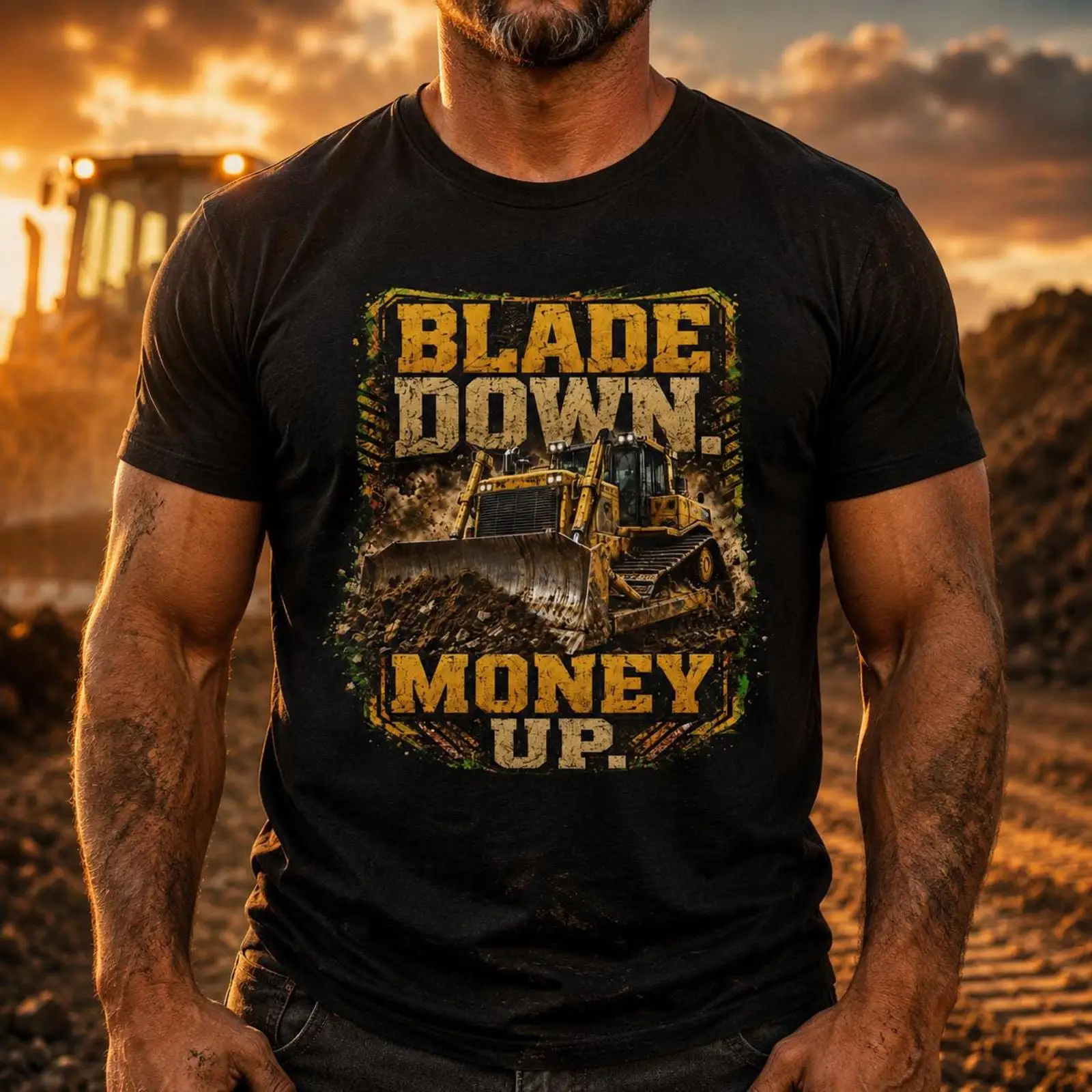 Heavy Equipment Driver - Koszulka operatora buldożera Blade Down Money